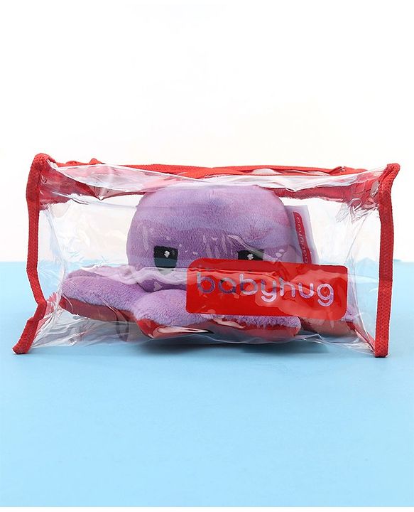 Babyhug 11 cm Reversible Octopus Soft Toy Purple & Pink