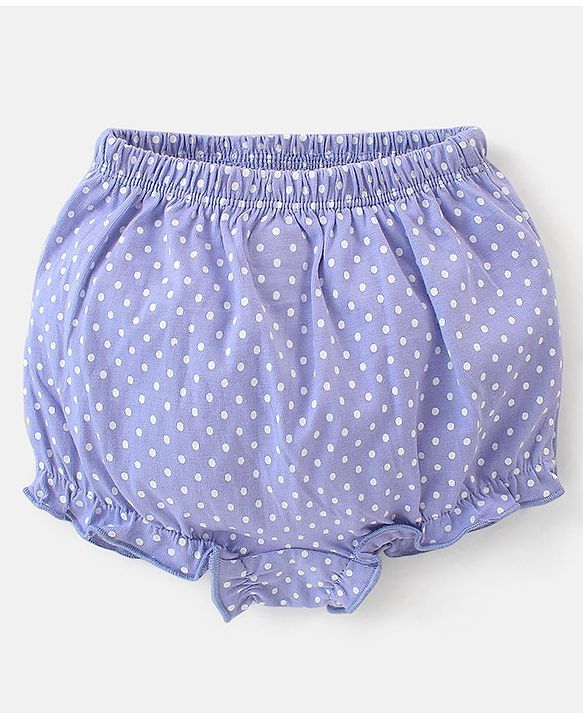 Babyhug Cotton Knit Bloomers Floral & Stripes Print Pack of 5 - Multicolor