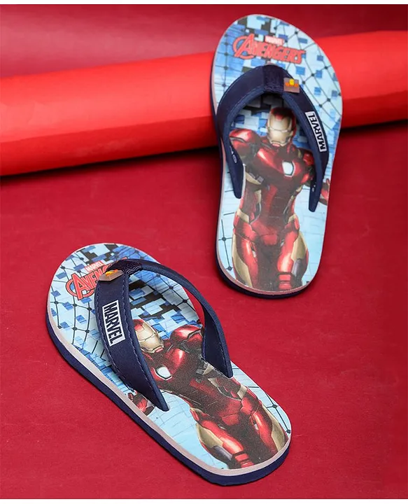 Buy Toothless Marvel Avengers Iron Man Featured Flip Flops Blue