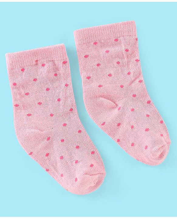 Cute Walk by Babyhug Non Terry Anti Bacterial Ankle Length Socks Kitty Design Pack of 3 - Pink White & Yellow