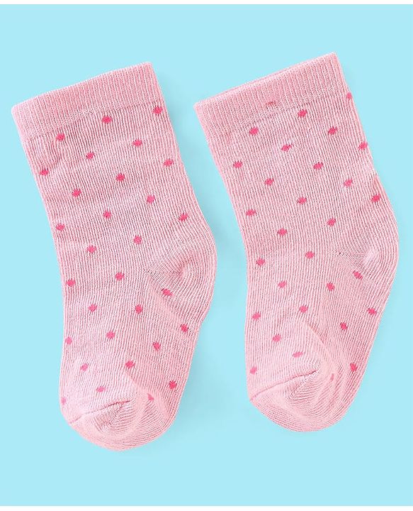 Cute Walk by Babyhug Non Terry Anti Bacterial Ankle Length Socks Kitty Design Pack of 3 - Pink White & Yellow