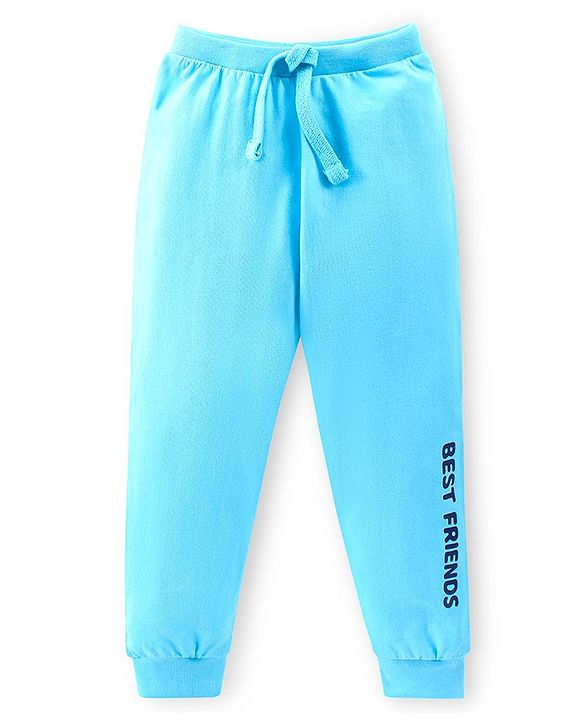 Babyhug Cotton Full Length Text Printed Lounge Pants Pack of 3 - Multicolour