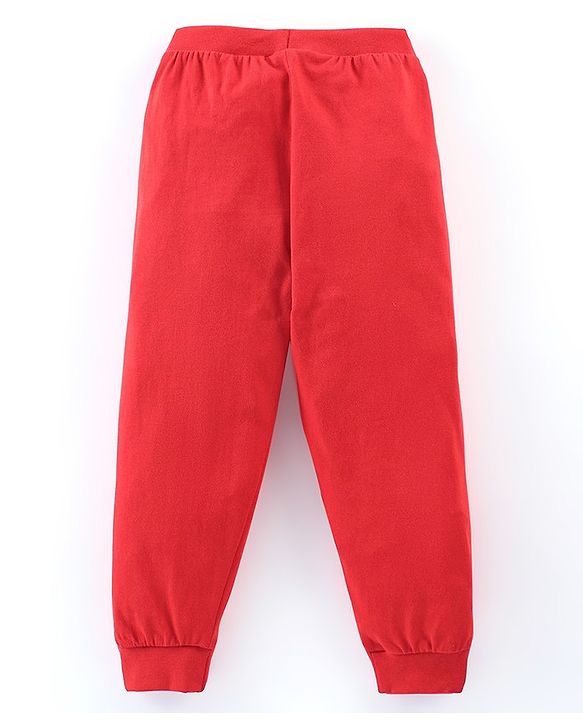 Babyhug Cotton Full Length Text Printed Lounge Pants Pack of 3 - Multicolour