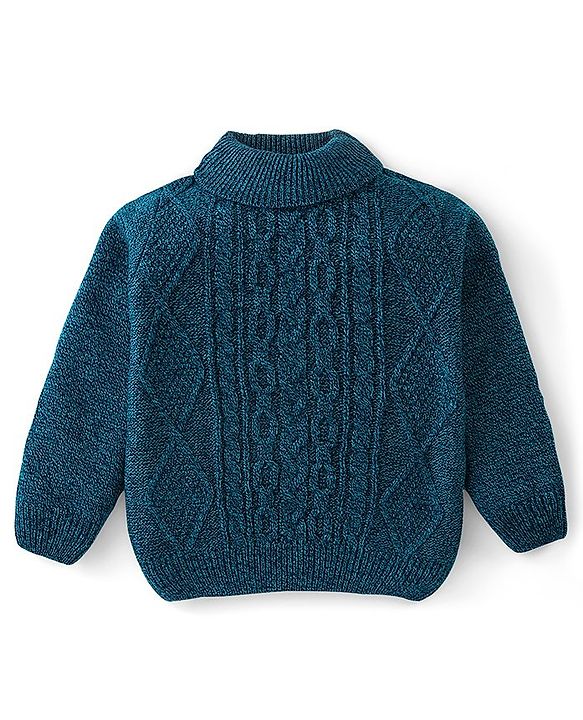 Babyhug Cable Knit Pullover - Navy
