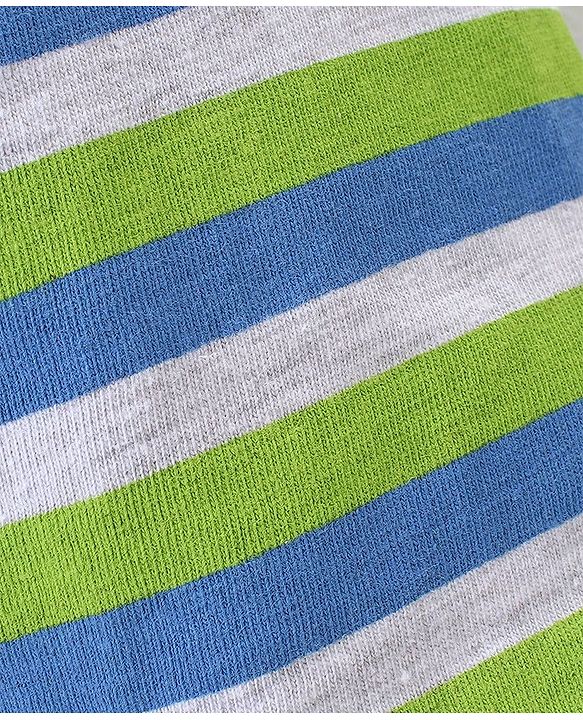 Babyhug Cotton Knit Full Length Lounge Pants With Stripes Pack of 3 - Multicolour