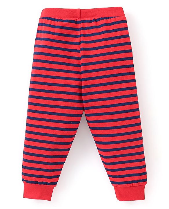 Babyhug Cotton Knit Full Length Lounge Pant Ball Prints Pack of 3- Multicolour