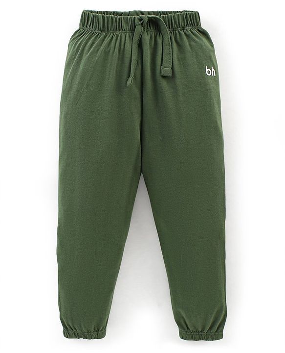 Babyhug Cotton Full Length Solid Lounge Pants Pack of 5 - Multicolour