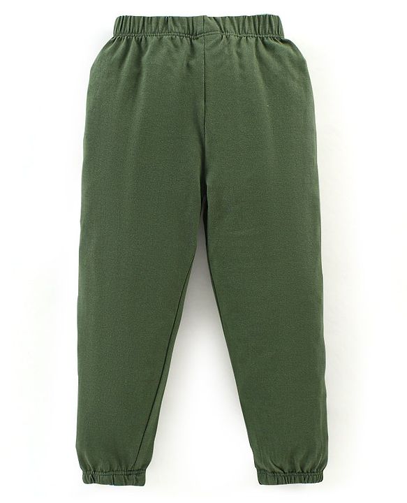 Babyhug Cotton Full Length Solid Lounge Pants Pack of 5 - Multicolour
