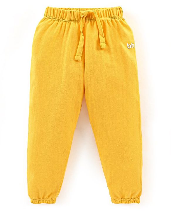 Babyhug Cotton Full Length Solid Lounge Pants Pack of 5 - Multicolour
