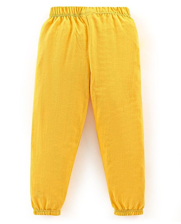 Babyhug Cotton Full Length Solid Lounge Pants Pack of 5 - Multicolour