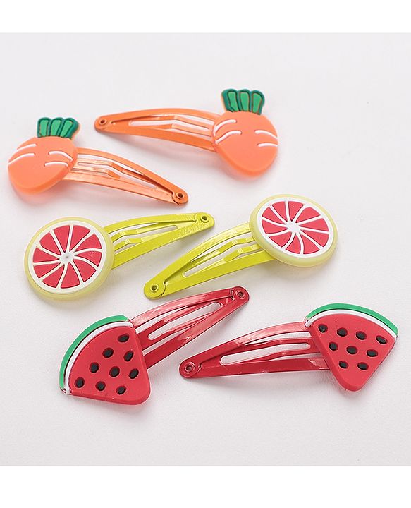 Babyhug Snap Clips Pack of 10 - Pink & Yellow
