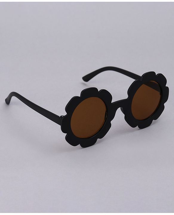Babyhug Free Size Headband With Bow Applique & Sunglasses - Black
