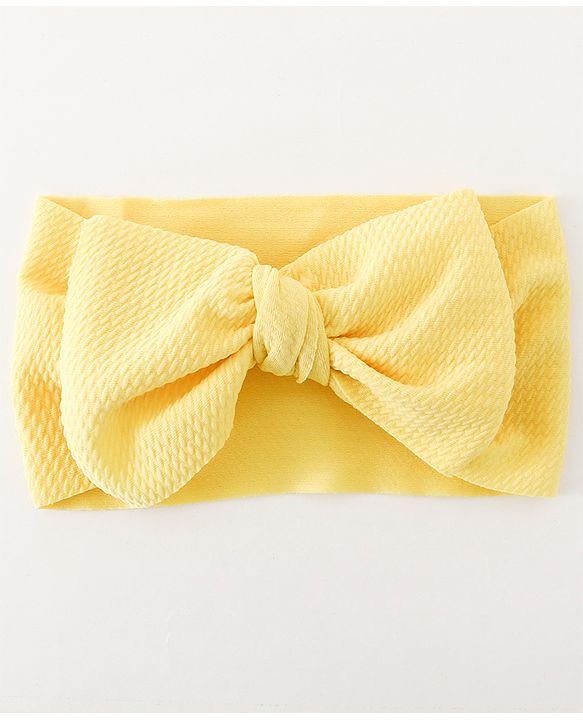 Babyhug Bow Applique Headbands Pack of 5 - Multicolor