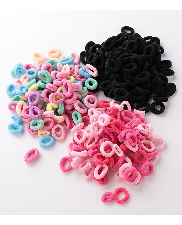 Babyhug Free Size Rubber Bands Pack of 100 Pieces - Multicolor