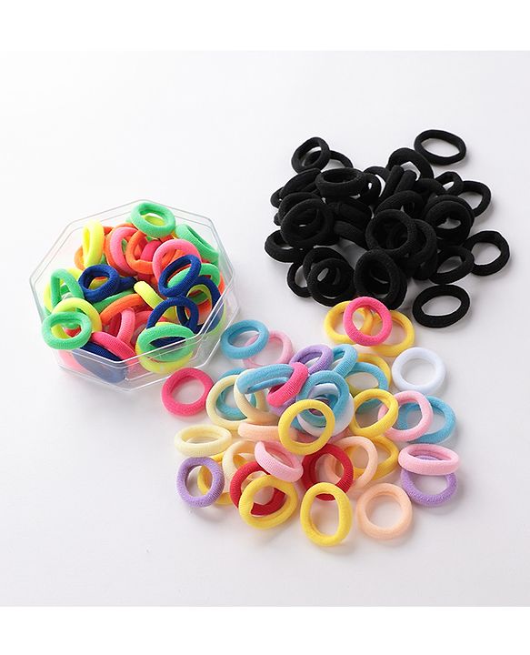Babyhug Free Size Rubber Bands Pack of 120 Pieces - Multicolor