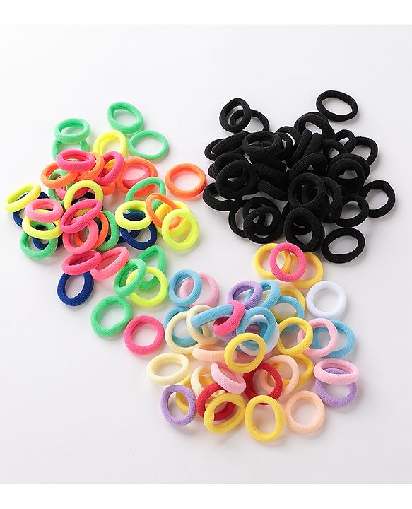 Babyhug Free Size Rubber Bands Pack of 120 Pieces - Multicolor