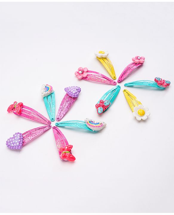 Babyhug Snap Clips Pack of 12 - Multicolor
