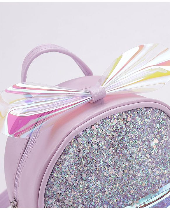 Babyhug Sequined Fashion Backpack - Pink