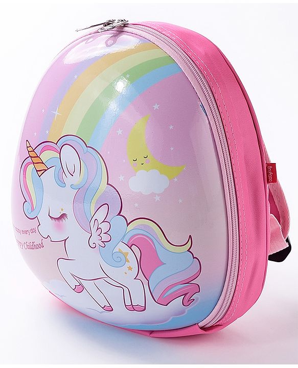 Babyhug Fashion Backpack Unicorn Print - Pink