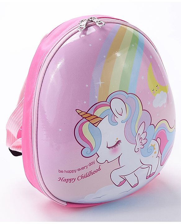 Babyhug Fashion Backpack Unicorn Print - Pink