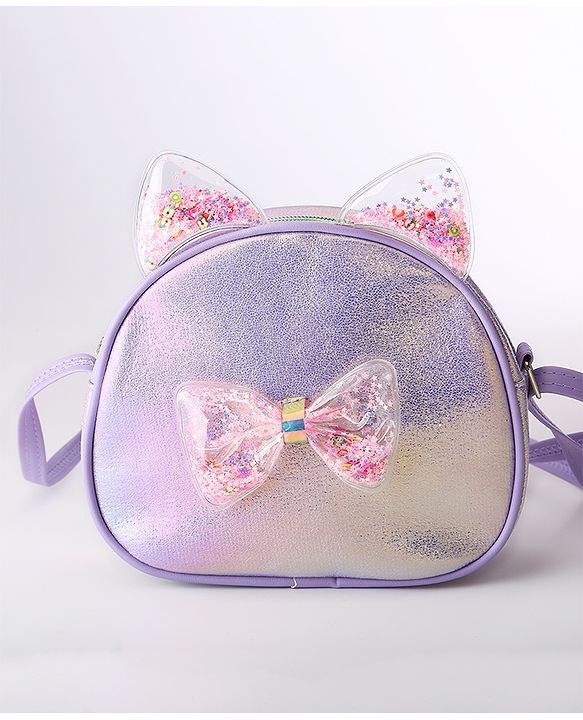 Babyhug Sling Bag with Bow - Purple