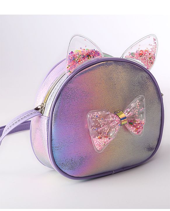 Babyhug Sling Bag with Bow - Purple