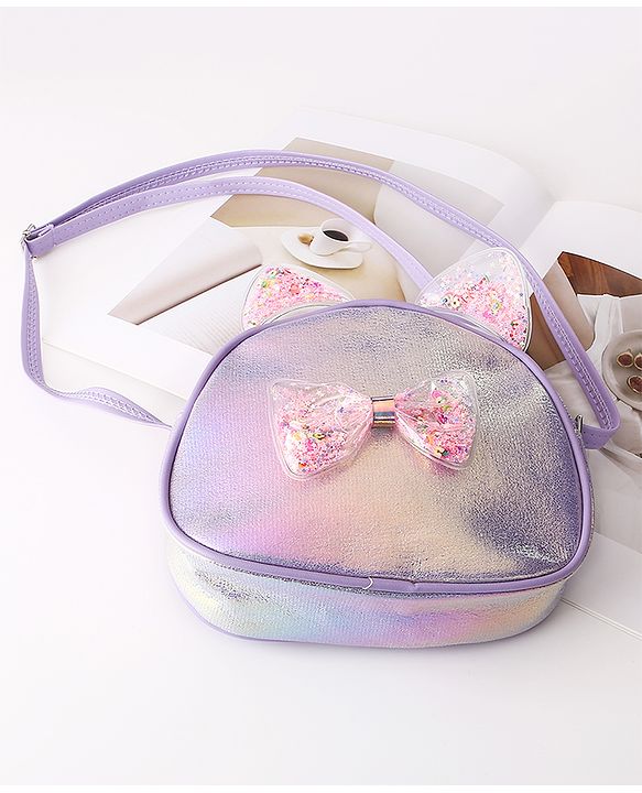 Babyhug Sling Bag with Bow - Purple