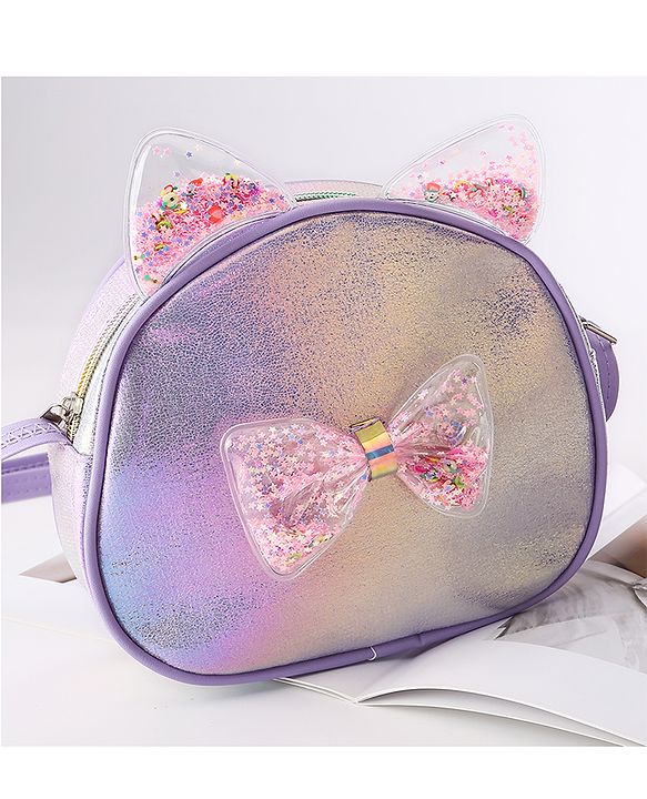 Babyhug Sling Bag with Bow - Purple