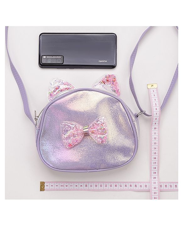 Babyhug Sling Bag with Bow - Purple
