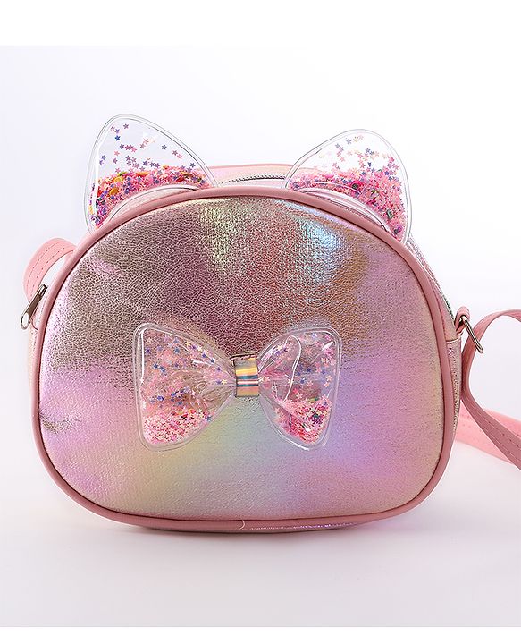 Babyhug Sling Bag with Bow - Purple