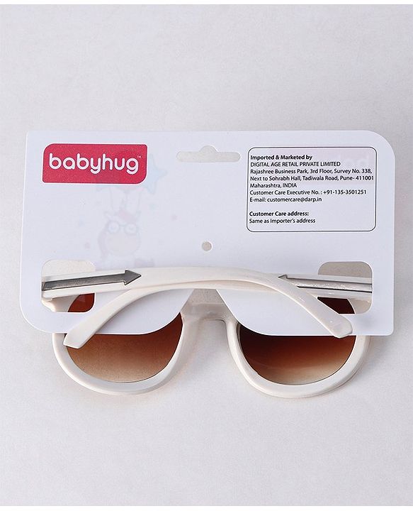 Babyhug Sunglasses Free Size - White