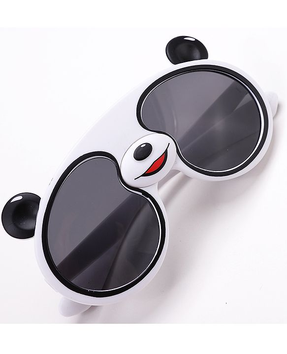 Babyhug Panda Shape Sunglasses -White