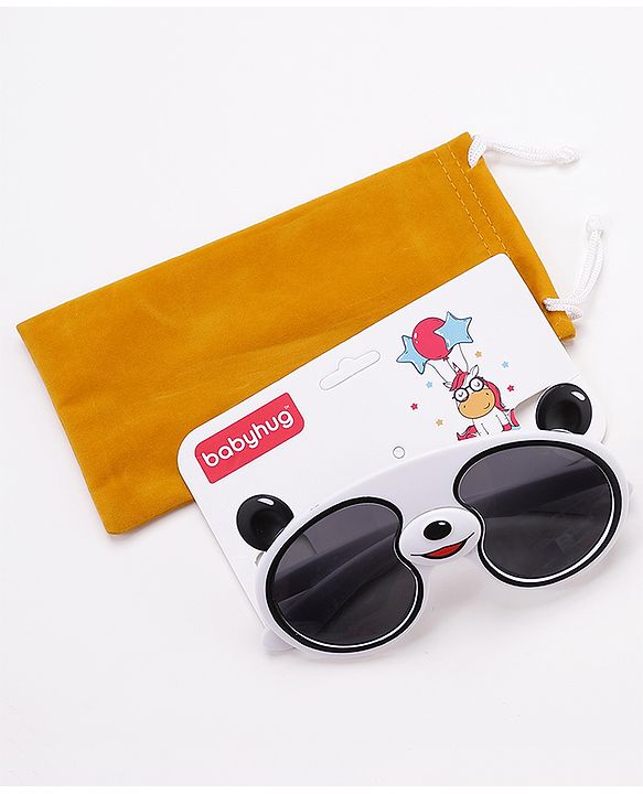 Babyhug Panda Shape Sunglasses -White