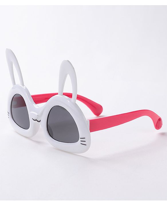 Babyhug Sunglasses with Rabbit Ear Design Free Size- White