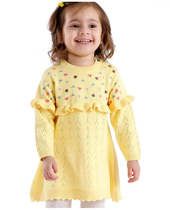 Woolen Fabric Baby Girl Frocks For Casual Wear at Best Price in Sonipat |  Daddy Princess