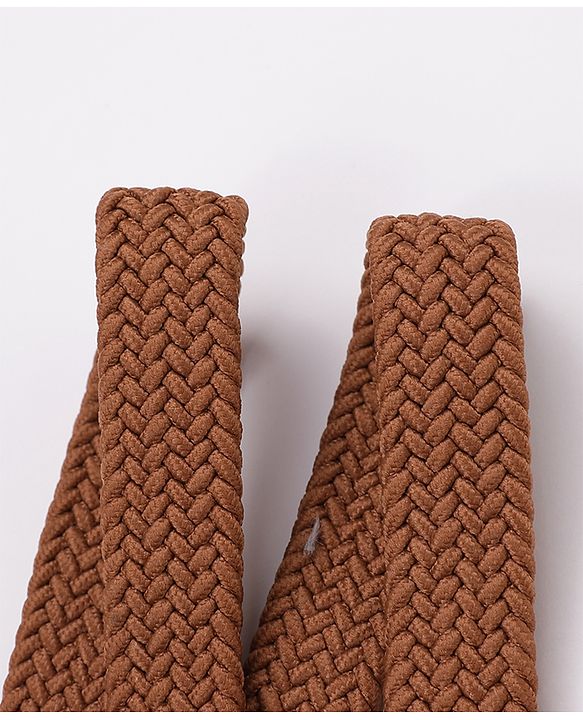 Pine Kids Free Size Braided Belt - Brown