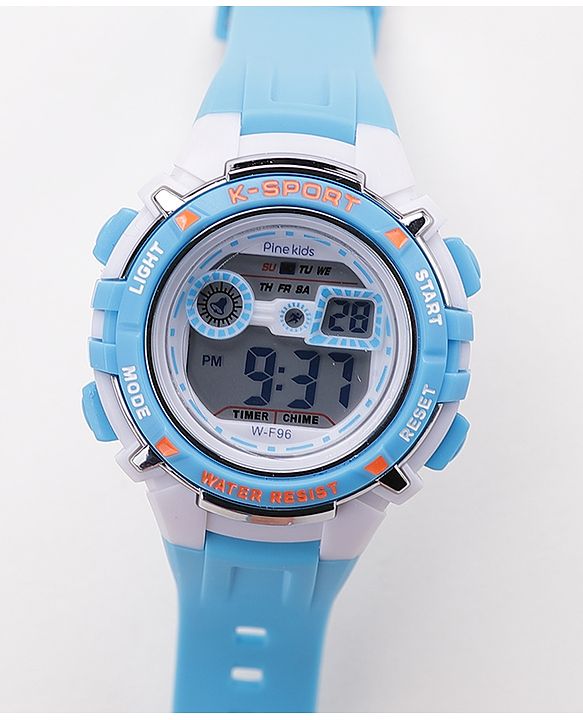 Pine Kids  Free Size Digital Watch- Blue