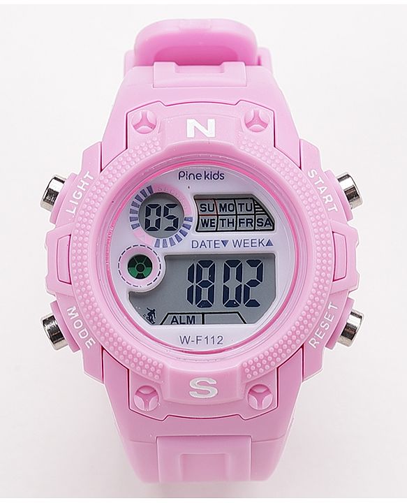 Pine Kids  Free Size Digital Watch - Pink