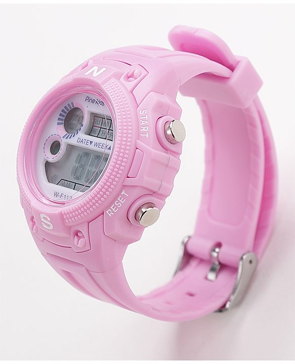 Pine Kids  Free Size Digital Watch - Pink