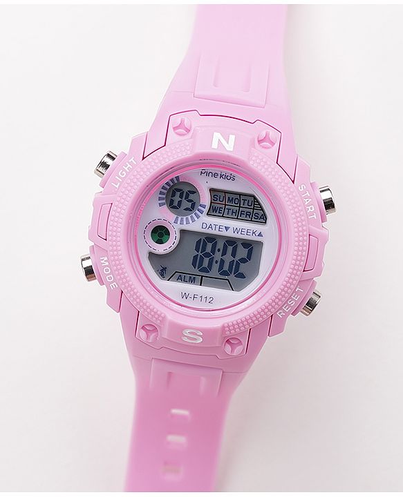 Pine Kids  Free Size Digital Watch - Pink