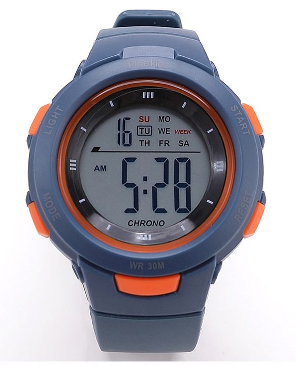 Pine Kids  Free Size Digital Watch - Navy Blue