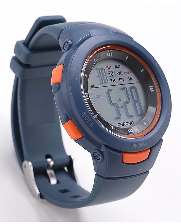 Pine Kids  Free Size Digital Watch - Navy Blue