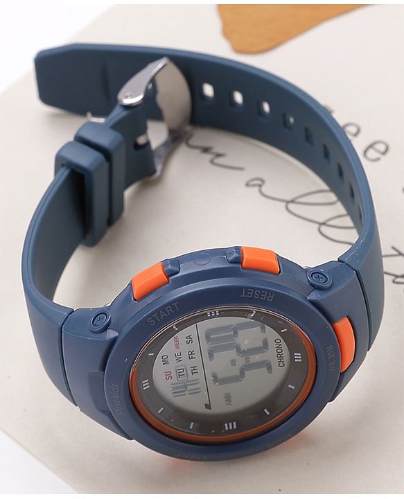 Pine Kids  Free Size Digital Watch - Navy Blue