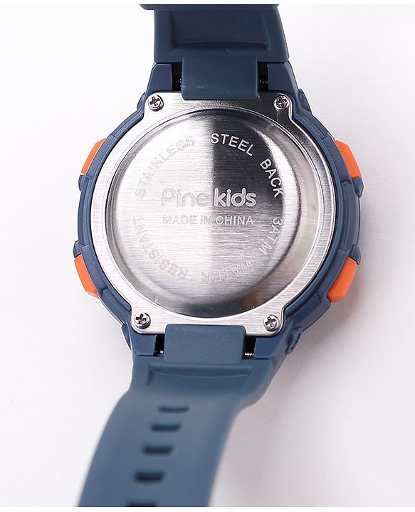 Pine Kids  Free Size Digital Watch - Navy Blue