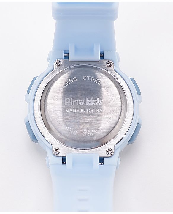 Pine Kids  Free Size Digital Watch - Light Blue
