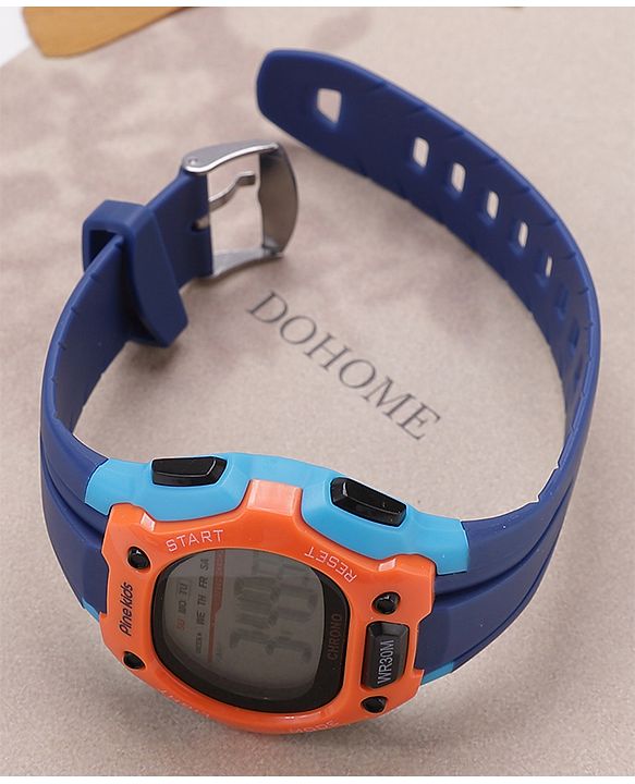 Pine Kids  Free Size Digital Watch - Navy Blue