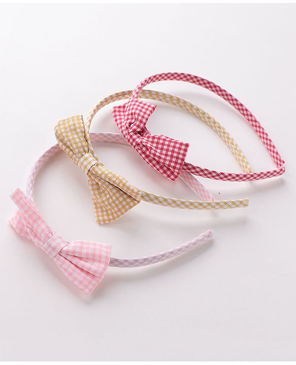 Babyhug Free Size Hair Bands Pack of 3 - Pink