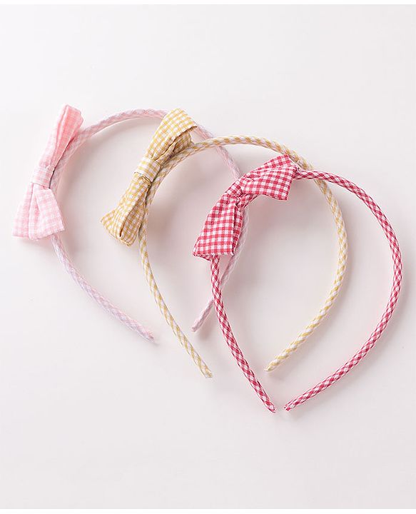 Babyhug Free Size Hair Bands Pack of 3 - Pink