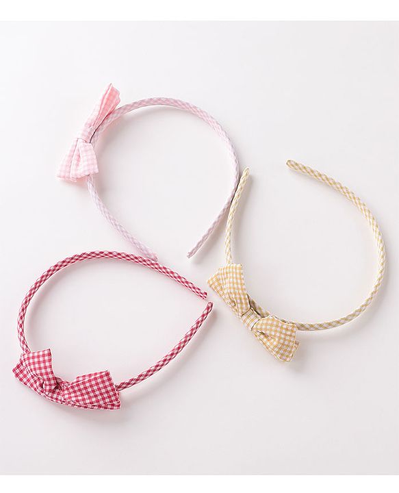 Babyhug Free Size Hair Bands Pack of 3 - Pink