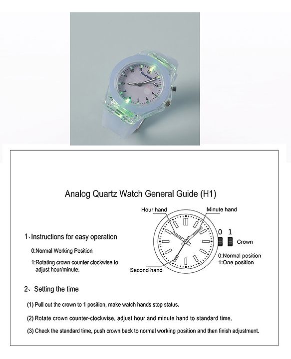 Babyhug  Free Size Analog Watch -Purple
